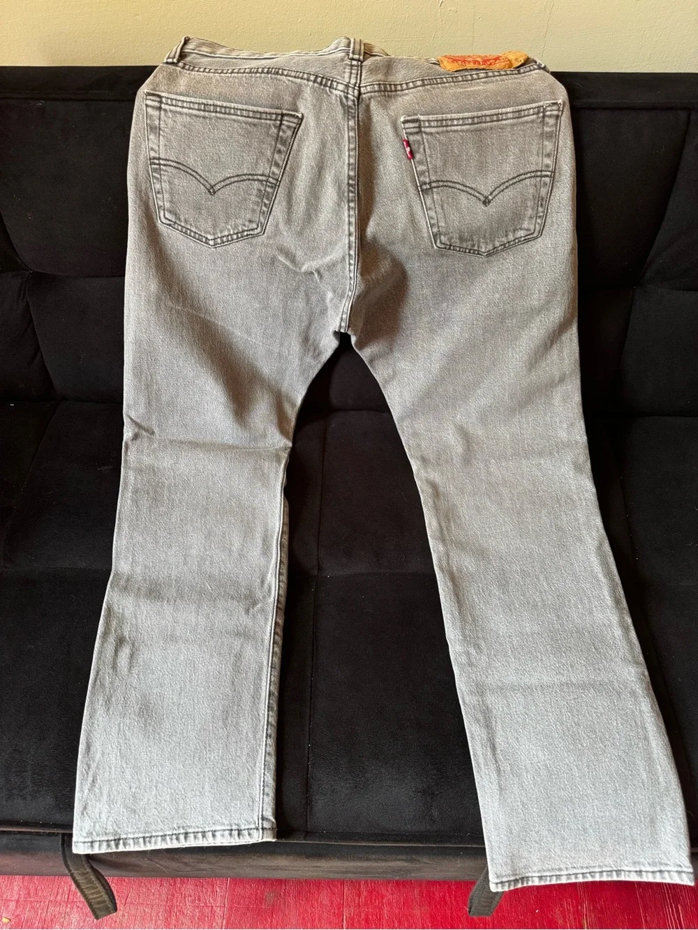 Levi's Men’s Light Gray Bootcut Jeans